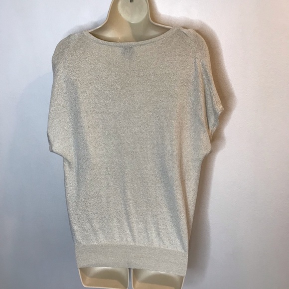 Worthington Petite Medium Gold Blouse Shirt - Picture 4 of 7